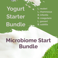 L. reuteri + L. rhamnosus + B. infantis + B. coagulans + L. gasseri + B. subtilis | Mikrobiom Start | Joghurt Starter Paket | 3er Set